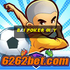 bài poker giấy