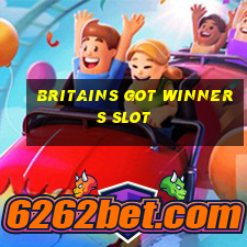 britains got winners slot