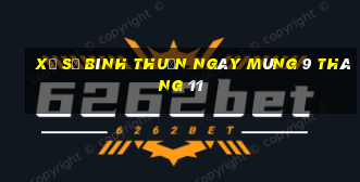 xổ số bình thuận ngày mùng 9 tháng 11