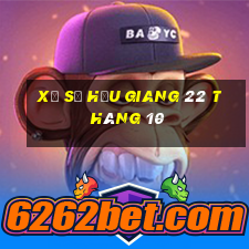 xổ số hậu giang 22 tháng 10