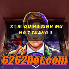 xổ số quảng bình mùng 7 tháng 3