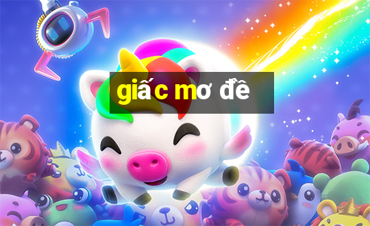 giấc mơ đề