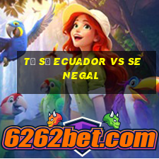 tỷ số ecuador vs senegal