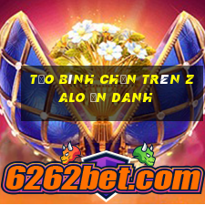 Tạo bình chọn trên Zalo ẩn danh