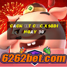 Cách đặt cược XSBDI ngày 30