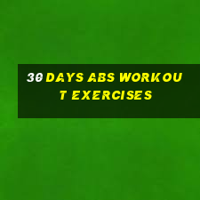 30 days abs workout exercises